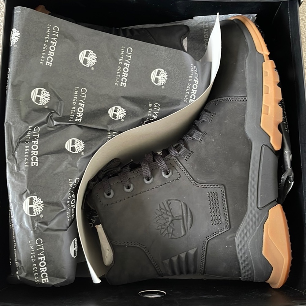 Timberland Cityforce Reveal Leather Boot Black Nubuck